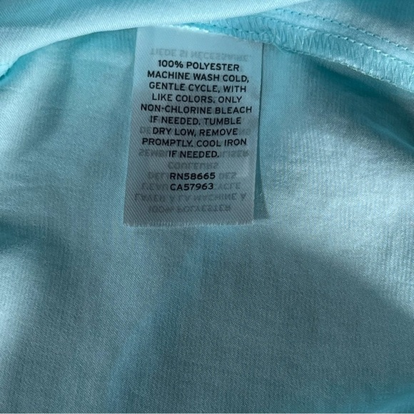 BP teal paradise crop top halter smocked back adjustable strap pastel size S - Picture 11 of 14